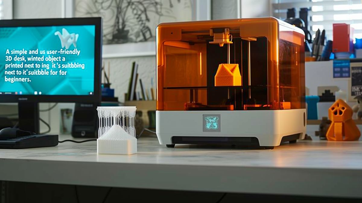 3D-Drucker für Anfänger beim Drucken eines komplexen Kunststoffteils